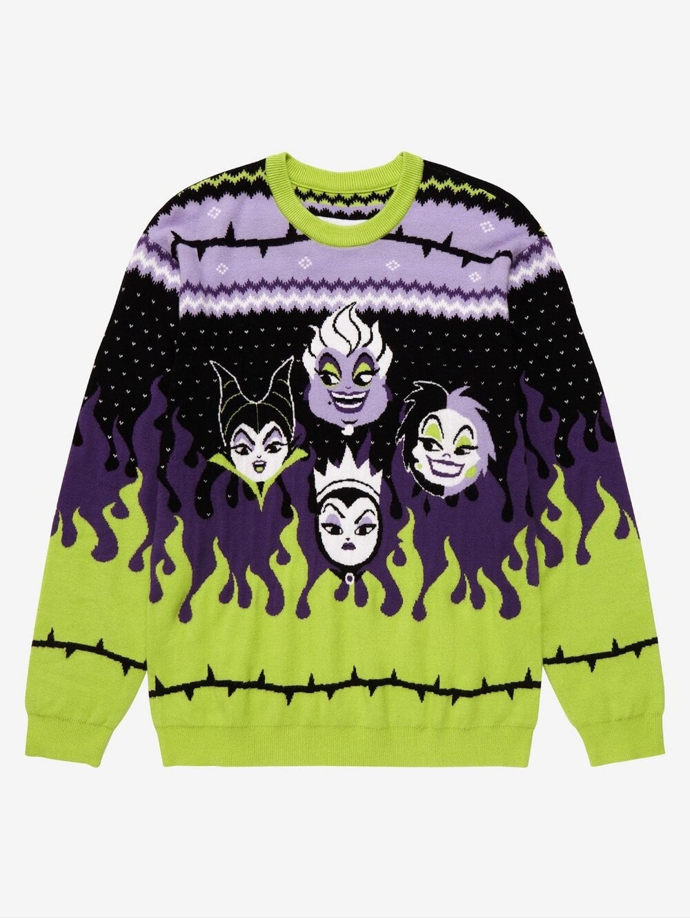 Disney Villains BoxLunch Exclusive Holiday Sweater Unisex 3X